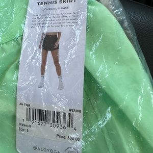 Match Point Tennis Skirt Ultramint Green L